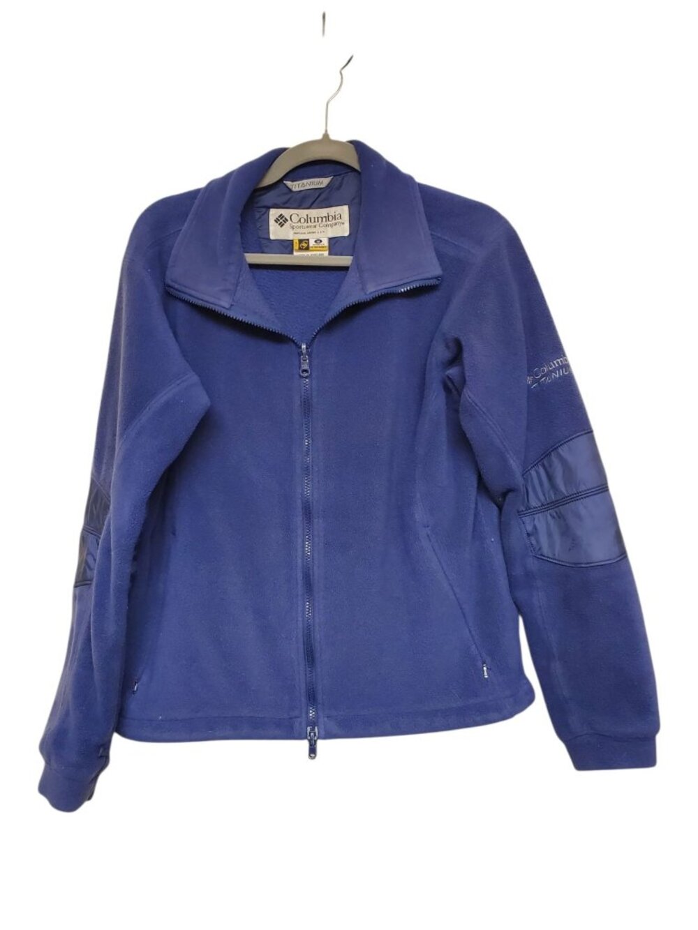 Columbia Titanium Tech Interchange Women's Vintage Navy Fleece Zip Up Size M
